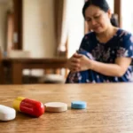 Seorang ibu rumah tangga mengalami sakit sendi dengan pilihan beberapa obat untuk mengatasi nyeri.