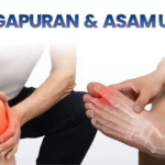 Perbedaan nyeri sendi akibat pengapuran yang sering menyerang lutut dan asam urat yang sering menyerang jempol kaki.