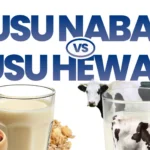 Perbandingan antara susu nabati berbahan bahan dasar almond, oat, atau kedelai dengan susu hewani dari sapi atau kambing.